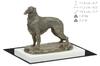 Borzoi, Russian Hunting Sighthound, Russian Wolfhound IV - Dog Figurine, Figure On a White Base, Trophy for Art-Dog Dog Show Exhibition