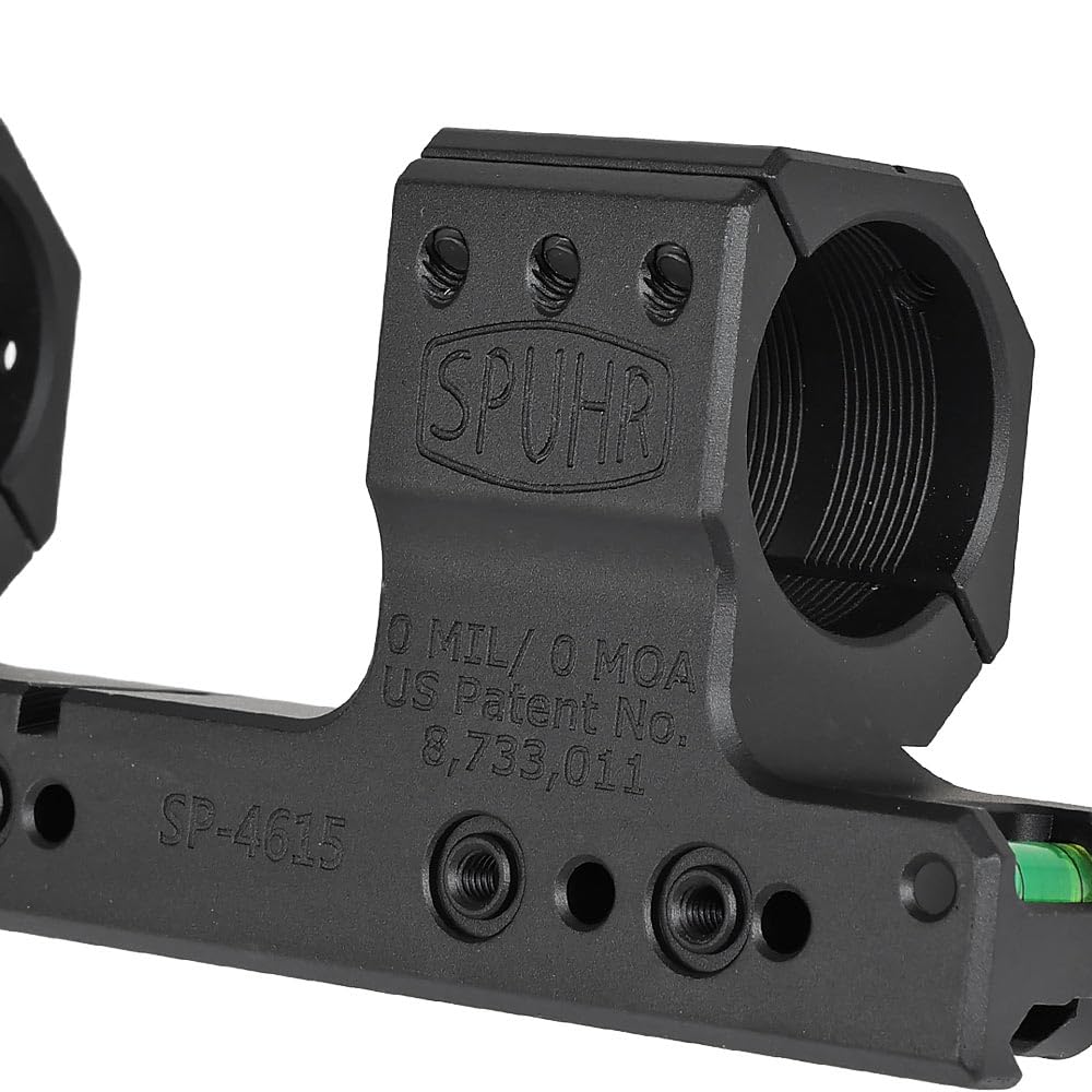 Ryohin Buhin Evolution Gear SPUHR SP-4616 Scope Mount for 30mm Diameter Scopes, 1.54-inch Replica 6065A Aluminum Alloy, Hard Anodized, Black