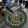Prehistoric Fossil Garden Round Area Rug Under Office Chairs Bedroom Living Room Home Decor