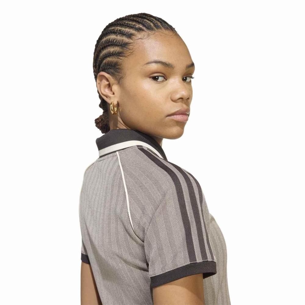 adidas W tWeed Polo Shirt Light broWn Kx1871