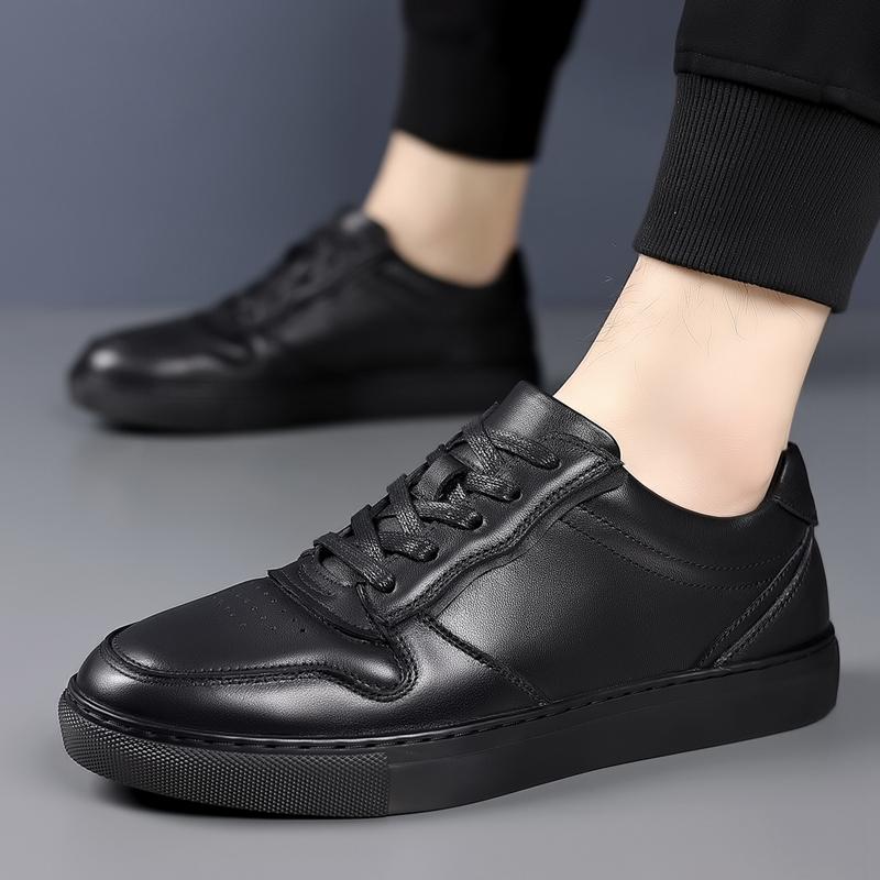 Fashion New Arrival Men's Vulcanize Shoes Casual Leather Male  Casual Shoes Versatile Leisure Walk Skateboard Footwear Tenis Masculino