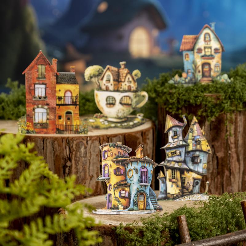 Journal GO 50pcs Weird Cottage House Collage Sticker Vintage Castle Landscaping Material Creative DIY Journal Stationery