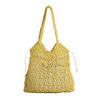 Hot Sale Hollow Shoulder Cotton Woven Bag New Flower Straw Bag Holiday Wind Beach Bag Versatile Women's Bag
