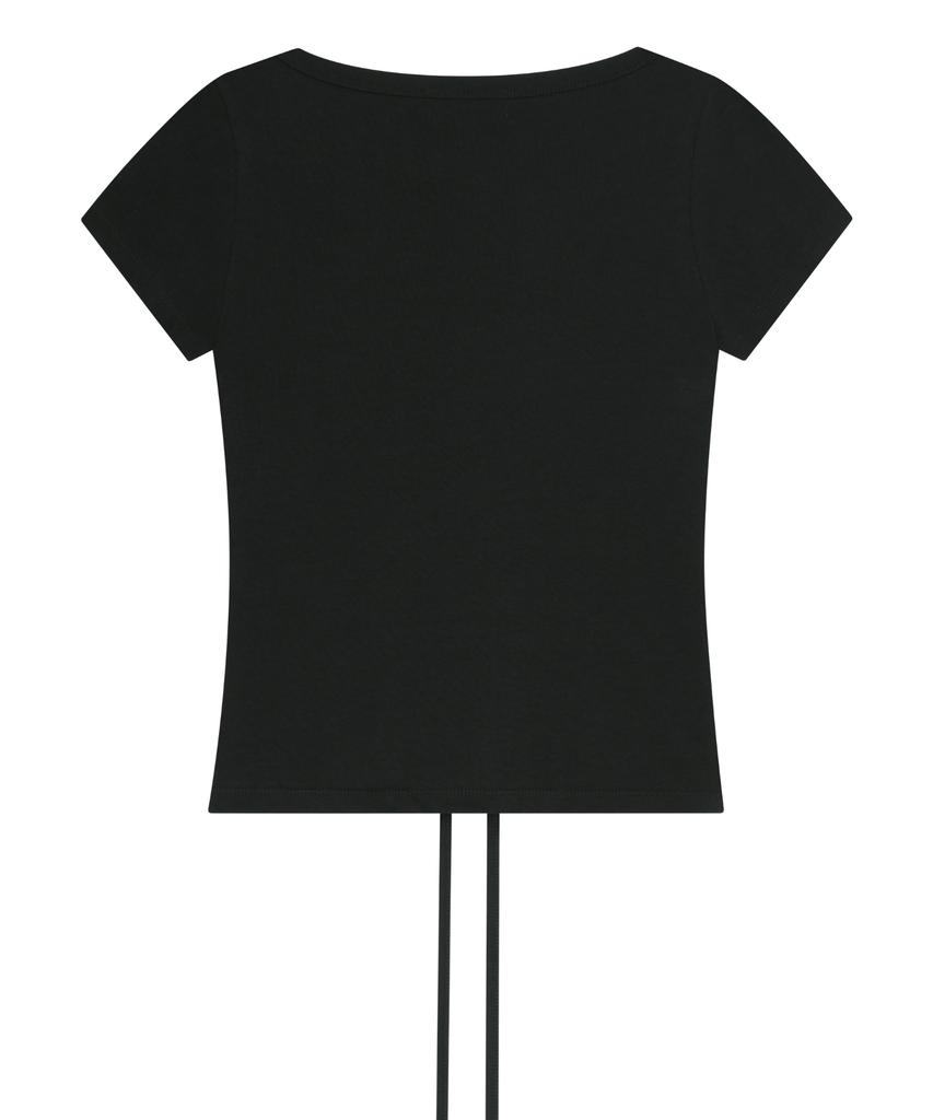 Podeowedeo Eyelet Angel Blade T-Shirt (Black)