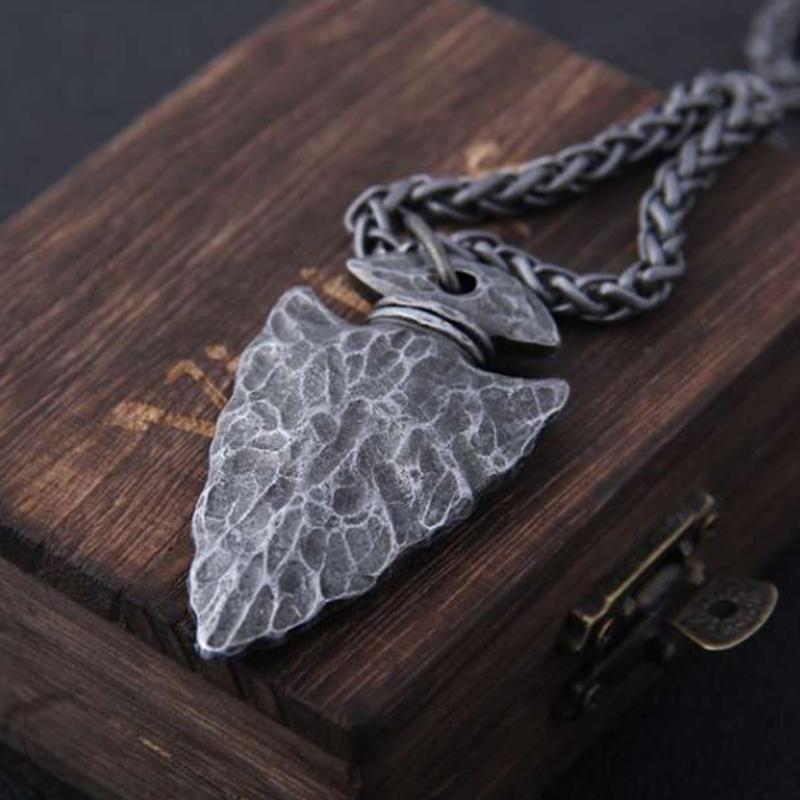 Herren Wikinger Helm der Ehrfurcht Rune Anhänger Halskette Nordic 316L Edelstahl Halskette Schmuck