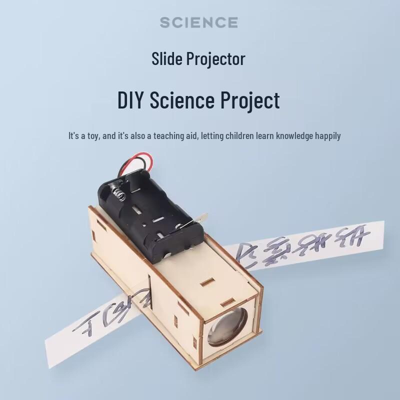 Handcrafted DIY Magic Lantern Science Experiment Kit for Students Wood