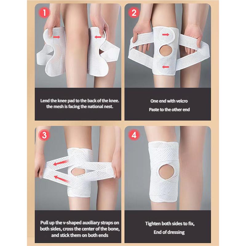 1PC Knee Brace with Side Stabilizers Relieve Meniscal Tear Knee PainArthritis Joint Pain Relief reathable Knee Support