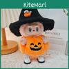 Adorable Macaron Plush Doll Clothes Halloween Pumpkin Hat Set For Collectors