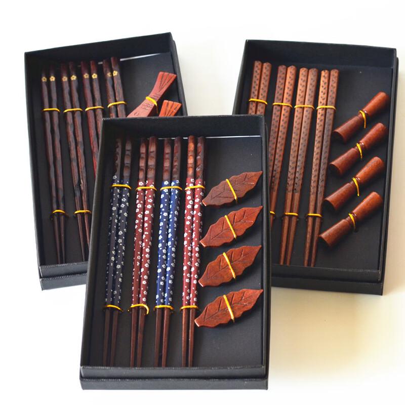 Japanese Style Malas Wood Chopsticks Gift Set
