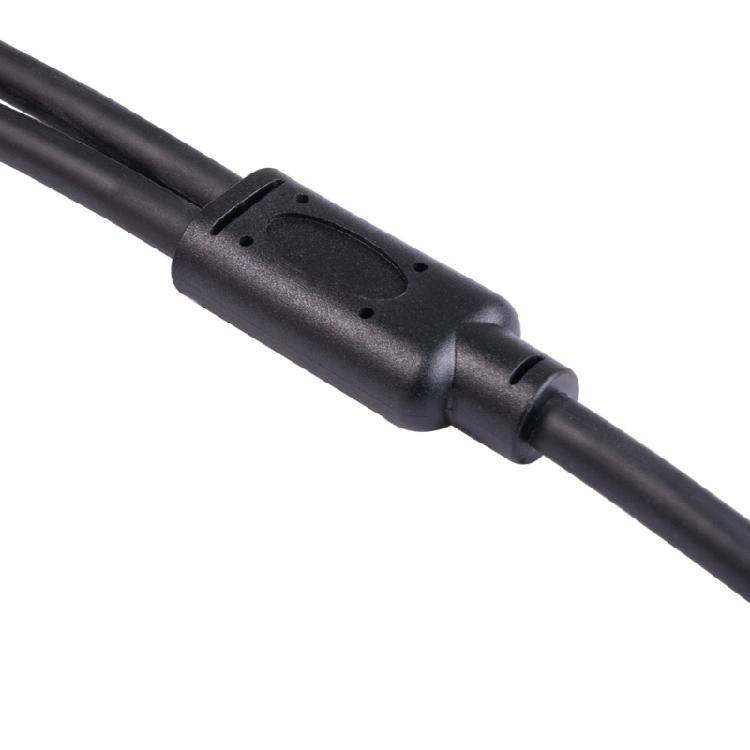 3-Pin XLR Female to Dual 6.35mm 1/4'' TS Mono Microphone Patch Cable for Speaker