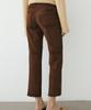 Masimodutti Cropped Suede Leather Pants With Drawstring Detail