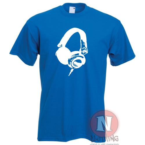Headphones TShirt For Dj Club Dance Music Ibiza Rave Festival Audio Studio Edm