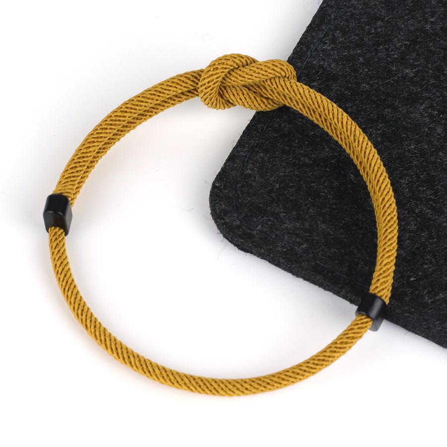 Noter New Men Rope Bracelet Grade A 4mm Cord Chain Braslet Adjustable 5 Colors Lucky Red Thread Fabric Braclet Armband Herren