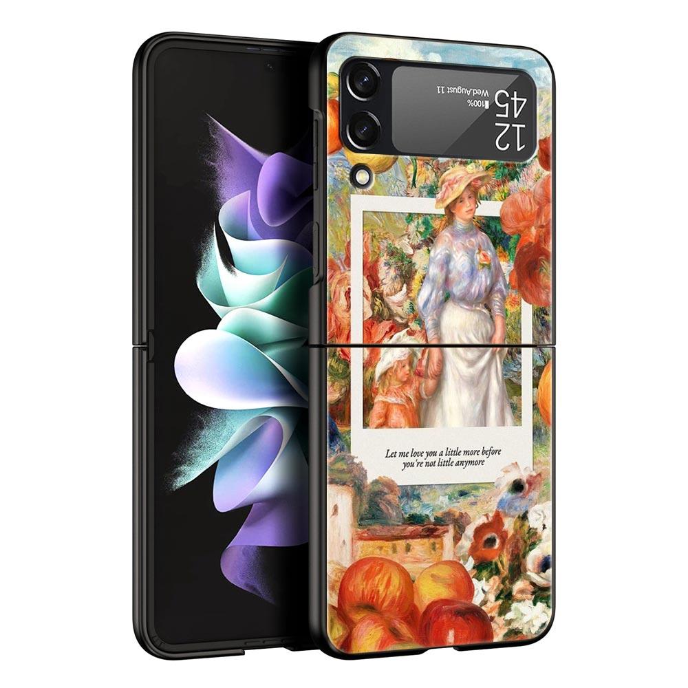 ART esthetische collage Venus Telefoonhoesje Voor Samsung Galaxy Z Flip3 Flip4 Flip5 Hoesje Shell Voor Z Flip 3 4 5 6 7 Harde Vouwbare Cover