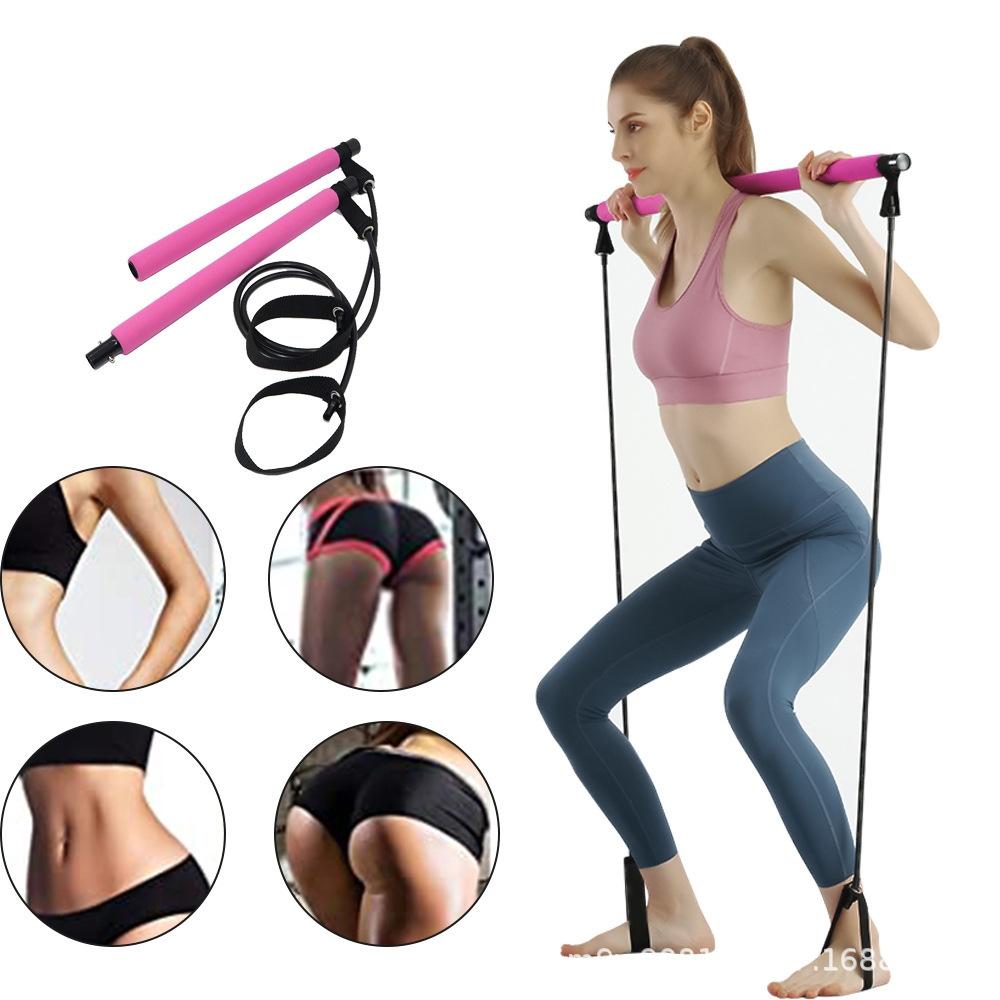 Multi Functional Fitness Stick, Pilates Equipment, Yoga, Home Stretch Training, Tension Device, Tension Rope