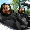 Cute Bear Creative Design: A Warm and Humorous Combination of Themed Printed Car Seat Cushion Headrest and Neck Pillow Co