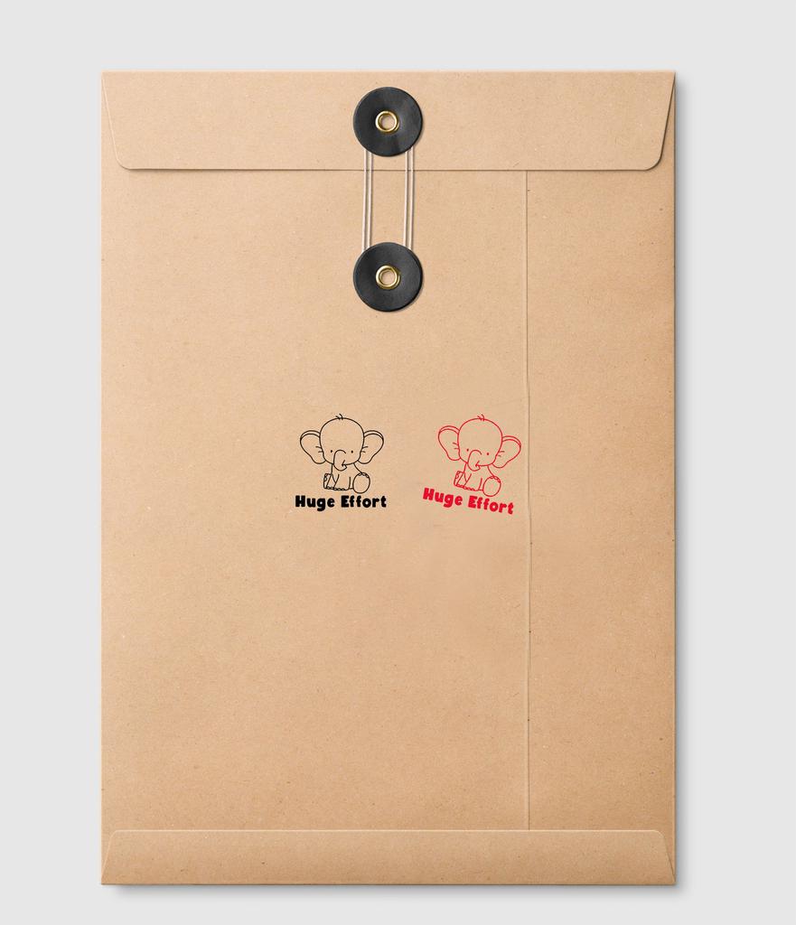 Printtoo Teachers  Stamp  Huge Effort Self,Inking Rubber  Stamp  Motivation Encouragement Review Messages Grading For Homework School Classroom -