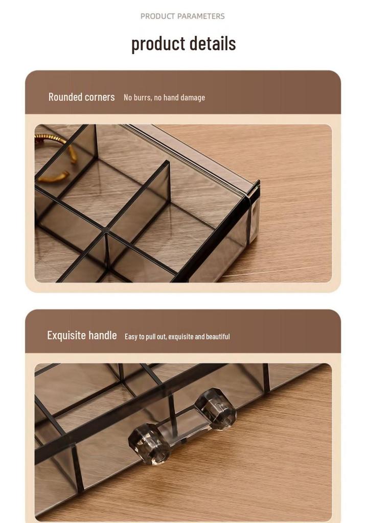 Jewelry Multi-layer Storage Box – Transparent Drawer for Rings, Earrings, Necklaces, Bracelets, Large Capacity Organiser