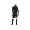 Under Armour HeatGear Compression Contrast Logo Sports Tank Top Men Tops Black 1368352-001