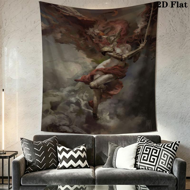 Malenia Sword Wall Hanging Printed Fabric Blanket Decorative Tapestries for Bedroom Living Room Home Decor
