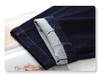 Dark Blue Women's Thickened Winter Straight-Leg Scimitar Jeans 2024