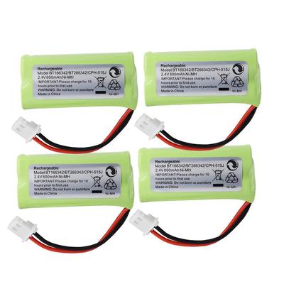 For Cordless Phone BT166342 BT266342 CPH-515J Battery 2.4V 800mAh Ni-MH Rechargeable Battery Pack InnerCell