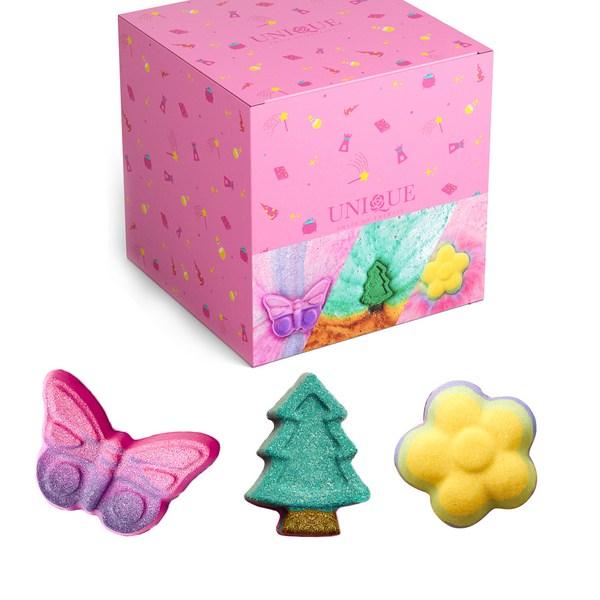 

Уникальный Paradise Visual Butterfly 85 г + Цветок 90 г + Сосна 60 г Набор бомбочек для ванны, 1 комплект