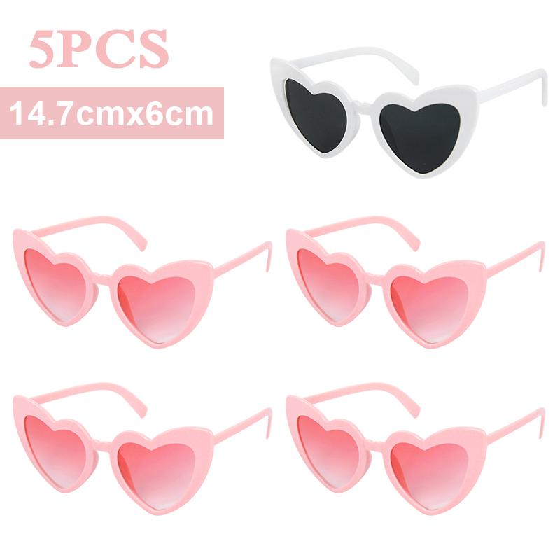 Bachelorette Party Sunglasses Wedding Bridal Shower Decor Hen Party Supplies Bride To Be Bridesmaid Gift Heart Shaped Glasses