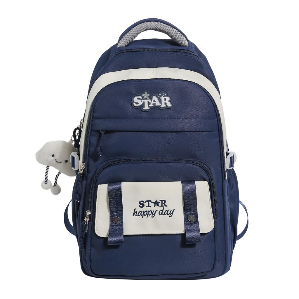 Schoolbag New Female Junior High School High School College Student Backpack Girl Fashion Lightweight Large Capacity Backpack