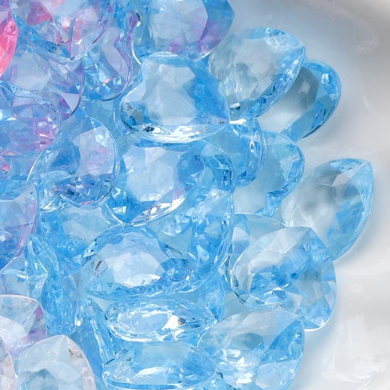 500pcs Valentines Day Wedding Heart Table Scatter Decoration Table Scatter  Heart Rhinestones Vase Fillers Heart Gems