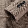 Abito da uomo in lana scozzese britannica, Moda urbana da abito, Abito casual corto ispessito