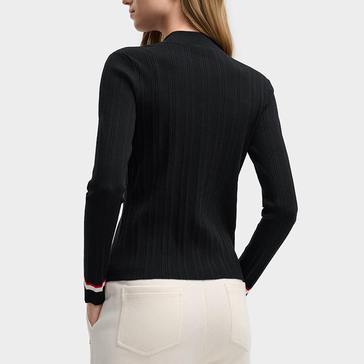 FILA Heritage Simple Classic Retro Elegant Comfortable Knit Pullover Women tops Legendary-Blue F11W548409FNV