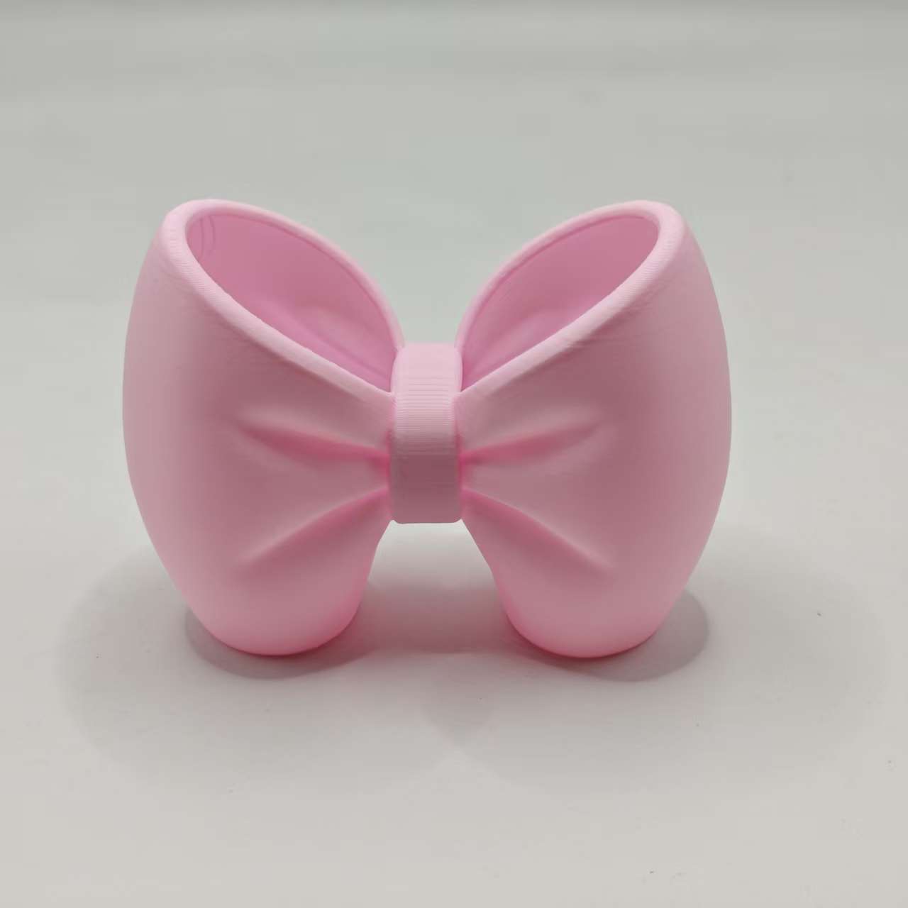 

Bowknot Design Toothbrush Holder Multifunctional Desktop Pen Holder Bathroom Storage Rack pink