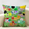 Cute BBattle For BFB Cushion Cover Natural Linen Organic Fabric DoubleSided Printing Room Sofa Decor Pillow Case