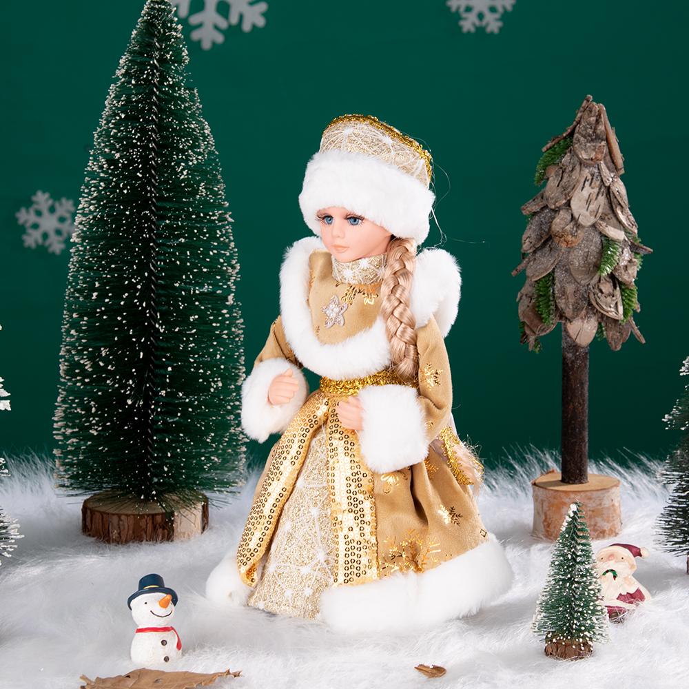 30/40cm Santa Claus Decoration Christmas Tree Ornaments Santa Claus Doll Grandpa and Grandma New Year Home Decoration Happy NewYear