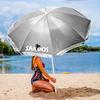 Beach umbrella with UV filter - gray