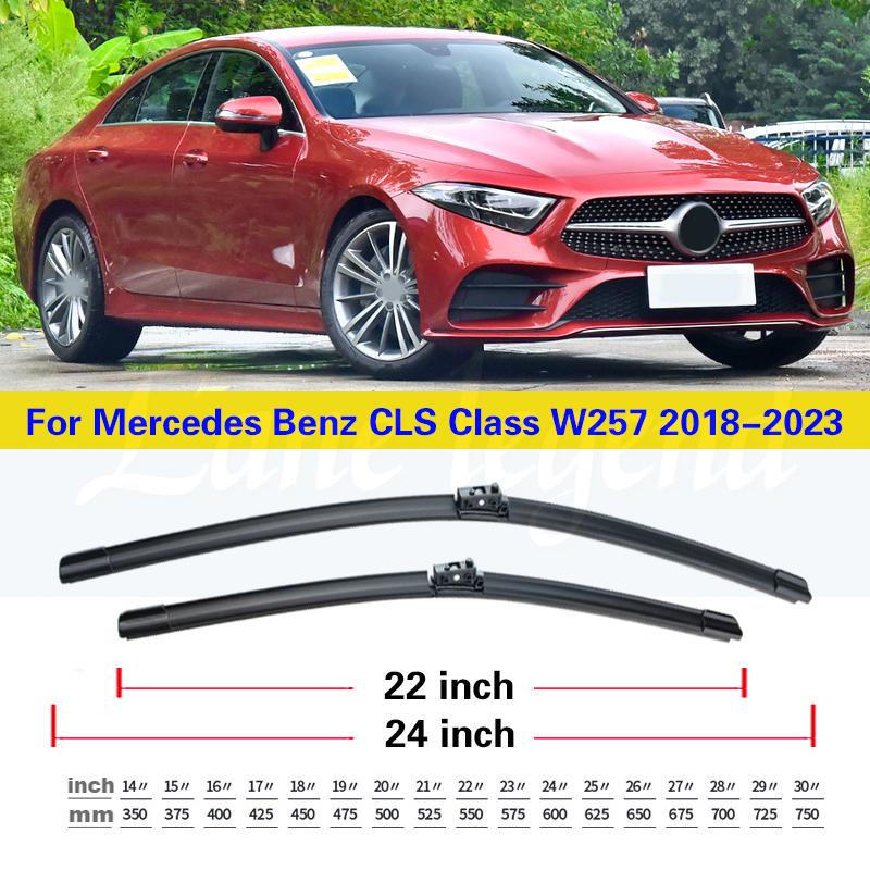 

For Mercedes Benz CLS Class C257 W257 2018 Wiper Blades Windshield Windscreen Car Accessories CLS 350 Front 2pcs
