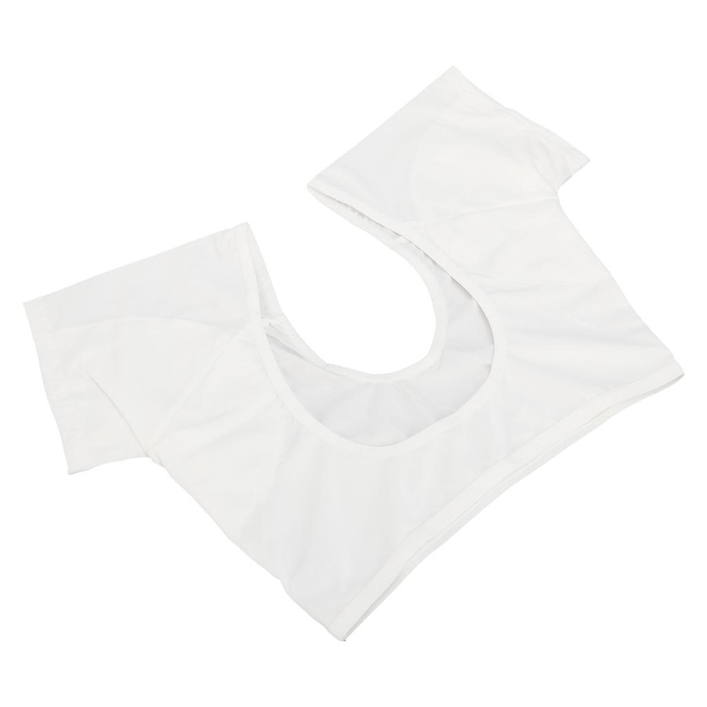 Women Underarm Vest Washable Reusable Short Sve Armpit Guard Vest for Lady
