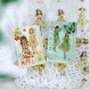 6 pcs Modern cute cartoon waterproof PET pocket sticker Creative stickers children's cute pocket sticker Scrapbooking Material