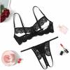Avidlove Sexy Floral Lace Cutout Lingerie Set for Women Bra Panty 2 Piece