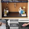 Silicone Under Sink Mat Easy To Clean Cabinet Liner Mat Flexible Drain Pad  Counter