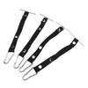 4pcs Tape Thong for Tool Belts Adjustable 2.36 Inch Width Electrical Tape Holder for Electrical Contractor Black