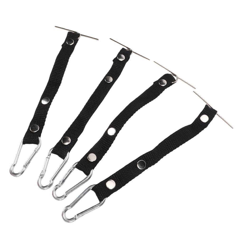 4pcs Tape Thong for Tool Belts Adjustable 2.36 Inch Width Electrical Tape Holder for Electrical Contractor Black