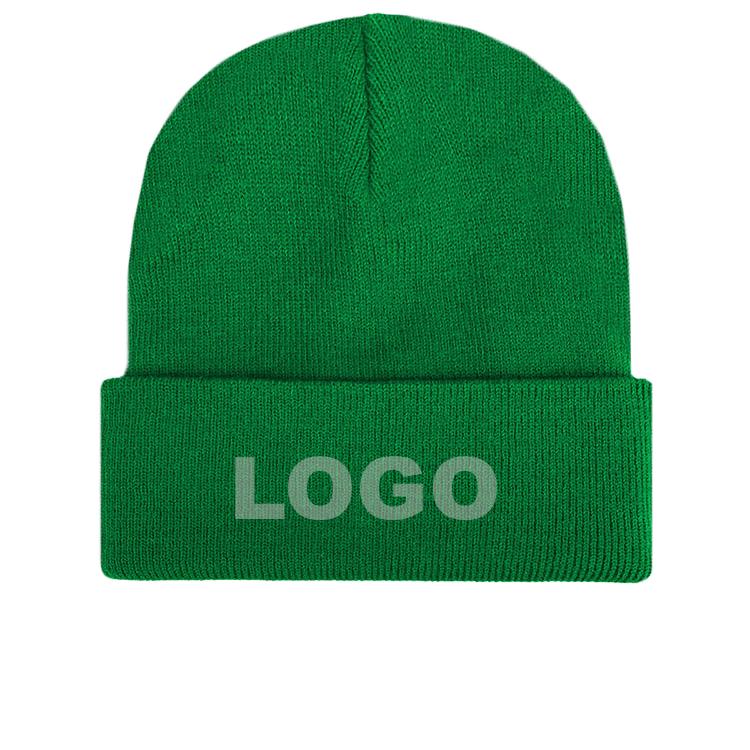 Unisex Soft Fisherman Beanie Winter Knit Hat with Cartoon or Character Pattern Women and Men's Cuffed Plain Beanie