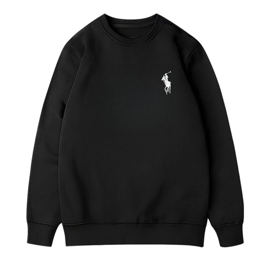 Trendy Light Luxury Men's Printed Round Neck Hoodie - Casual Slimming Base Layer in Old Money Style