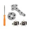 1 Set of Conductive Silicone Rubber Pad and Rocker Compatible for XBOX 360 Controller