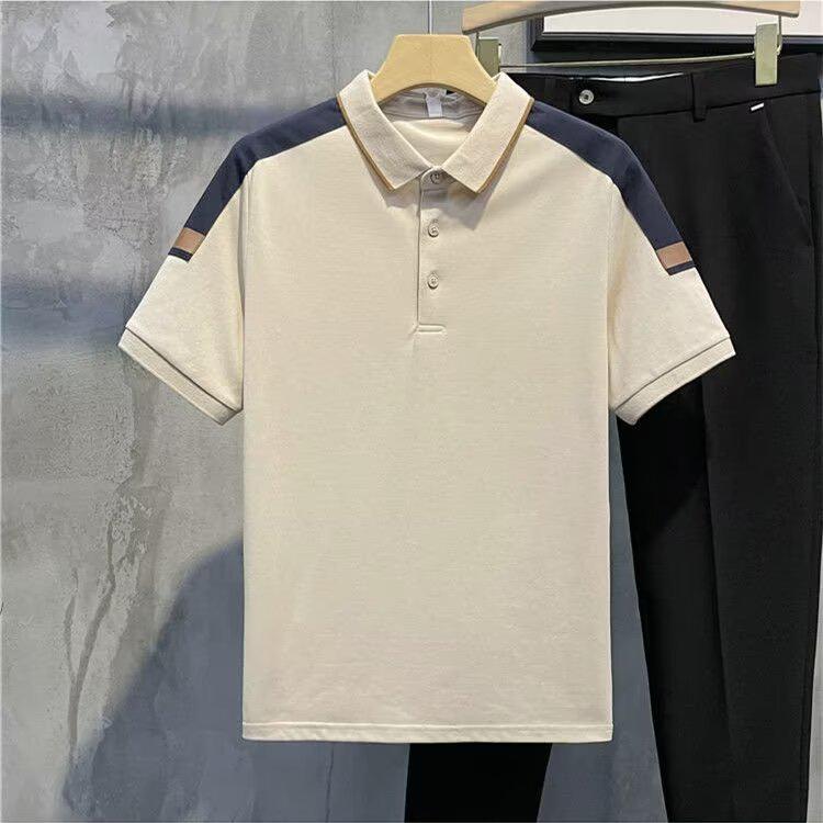 2024 Men's Summer Short Sleeve Polo - Loose Fit, Youthful Business Casual T-Shirt