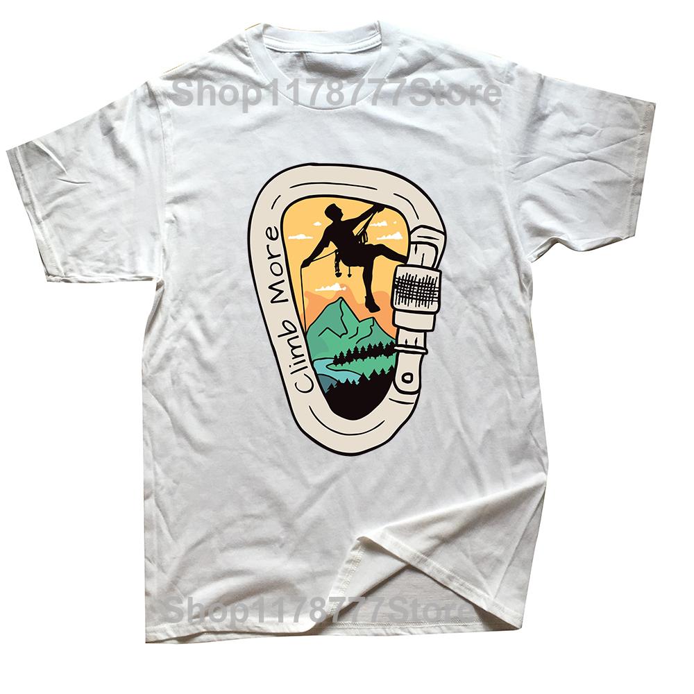 Funny Climb The Mountain IS Calling T Shirts Summer Style Graphic Cotton Streetwear Short Sleeve Climbing Gifts Tshirt Men