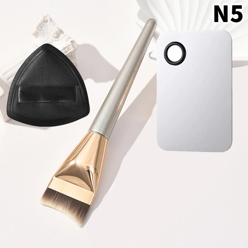 Kątowy Pędzel do Podkładu Kosmetyczny Zestaw Palet do Makijażu Krem do Podkładu Narzędzie do Mieszania Nail Art Makijaż Kosmetyczny Zestawy Narzędzi do Makijażu