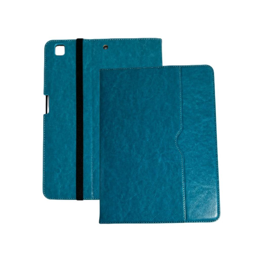 Premium Leather iPad Case 9.7-12.9 Inch Vintage Style with Pencil Slot Honeycomb Protection Cover for Tablet